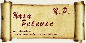 Maša Pelević vizit kartica